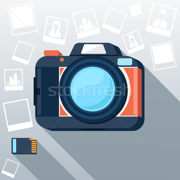 Photo camera with pictures Stock photo © robuart