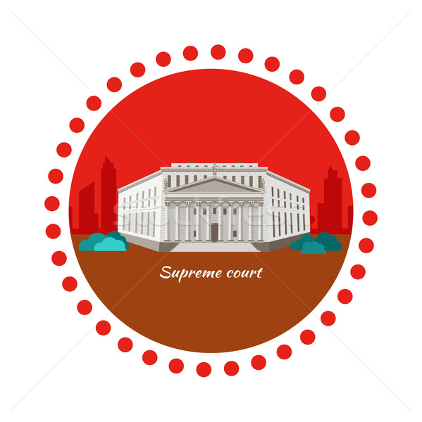 Supreme Court Concept Icon Flat Design Stock photo © robuart