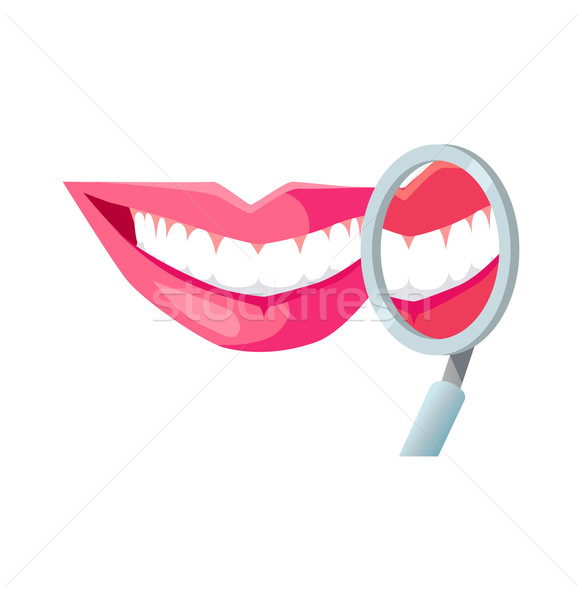 Smile with White Tooth Stock photo © robuart