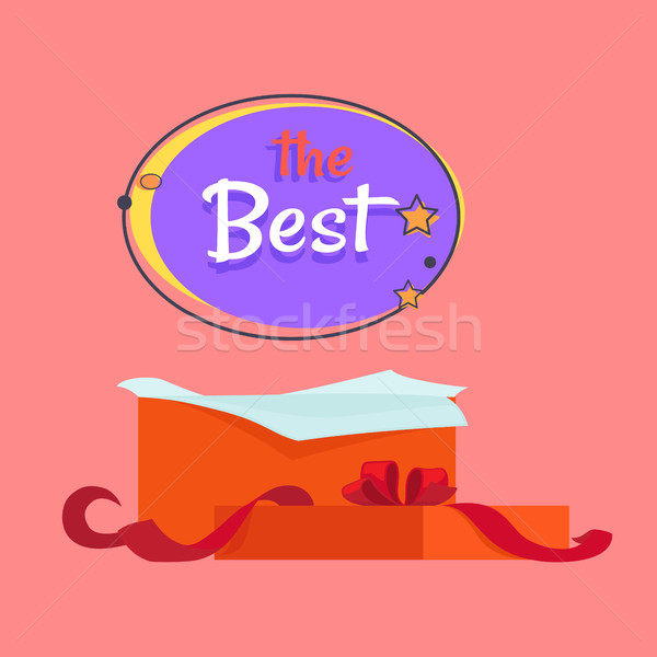 The Best Night Sale Banner with Moon and Stars Stock photo © robuart