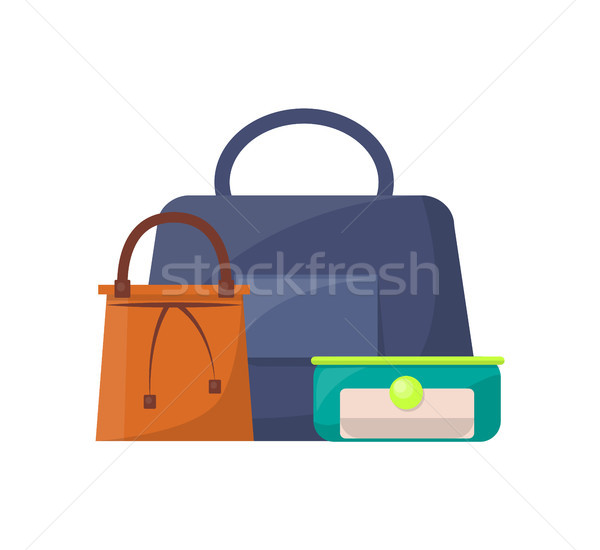 Summer Mode Collection of Bags Vector Illustration Stock photo © robuart