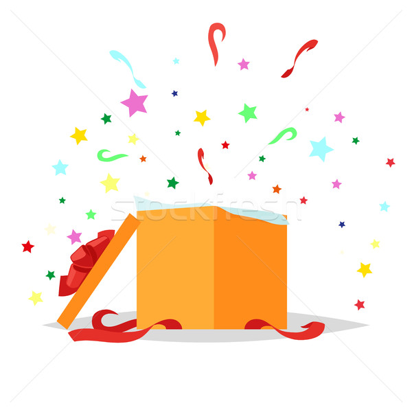 Open Gift Box Illustration. Holiday Collection Stock photo © robuart