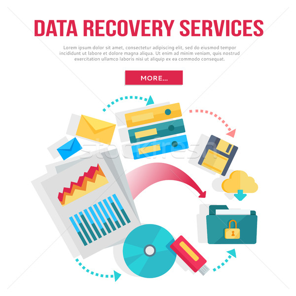Data Recovery Services Banner Stock photo © robuart