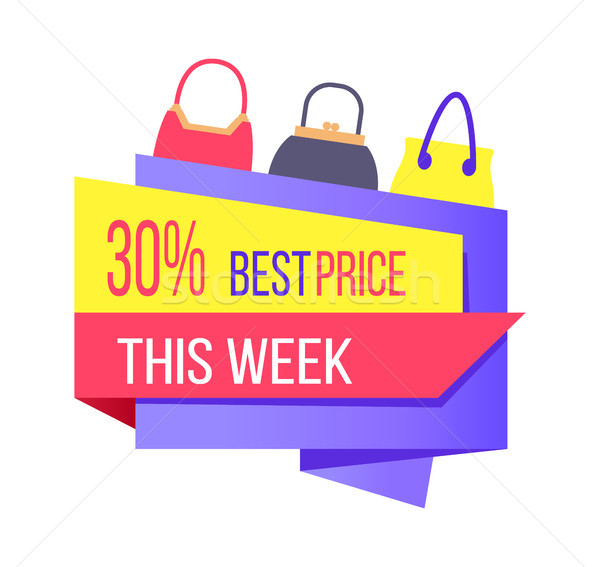 30 mejor precio semana etiqueta descuento Foto stock © robuart