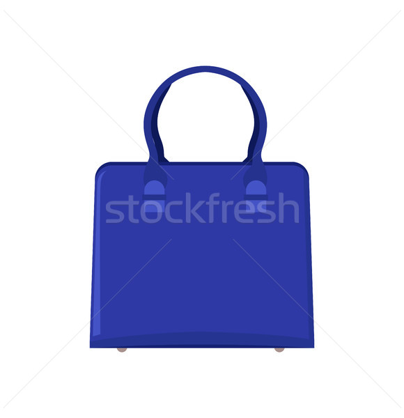 Summer Mode Blue Bag Poster Vector Illustration Stock photo © robuart