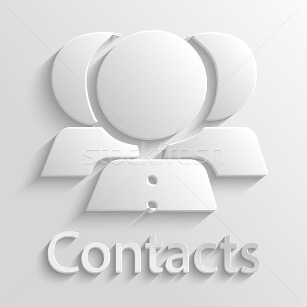 Icon contacts Stock photo © robuart