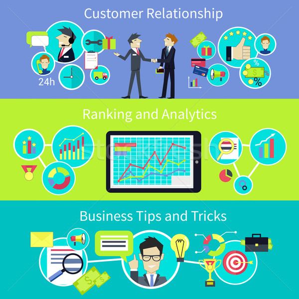 Business Customer Relationship. Tips and Trips Stock photo © robuart