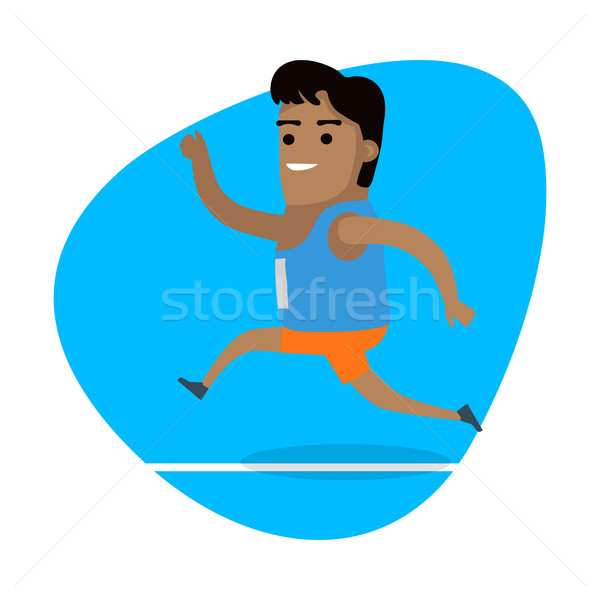 Running Man, Sports Icon Stock photo © robuart