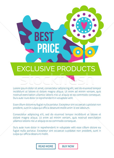 Exclusive Products Best Price Spring Label Flower Stock photo © robuart