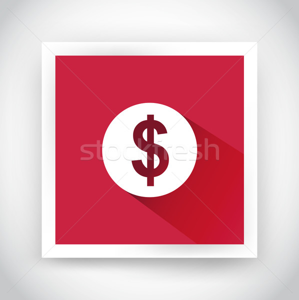 Stockfoto: Icon · dollar · web · mobiele · toepassingen · ontwerp