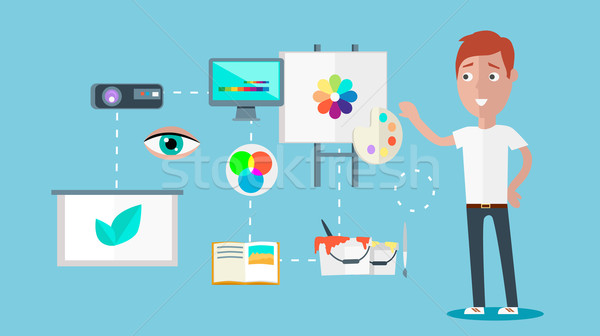 Stock photo: Man Ability to Visualize Concept