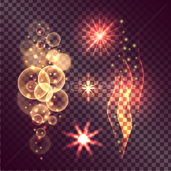 Set of Twinkle Actions on Transparent Background Stock photo © robuart