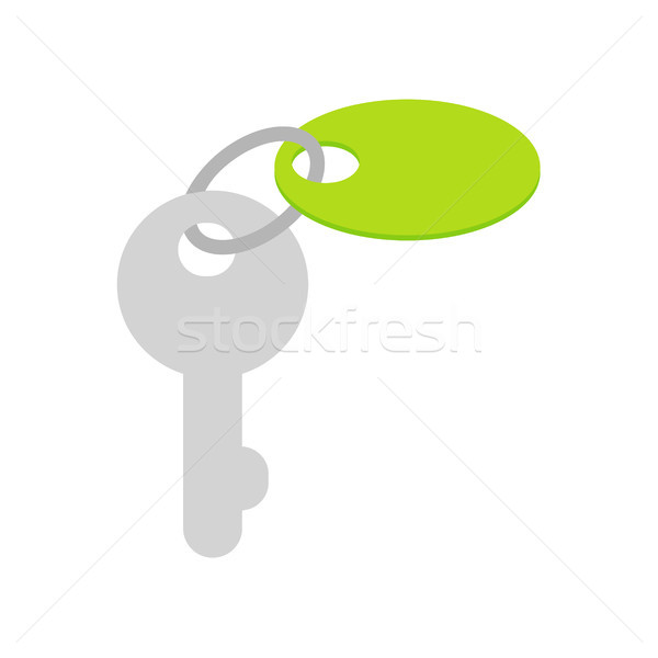 Key with Trinket on Keyring Flat Vector Icon Stock photo © robuart