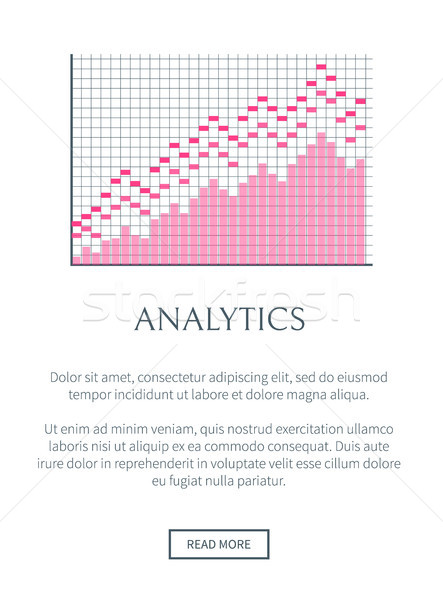 Analytics website tekst monster knop gezegde Stockfoto © robuart