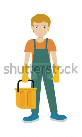 Man Character Vector Illustration in Flat Style Stock photo © robuart