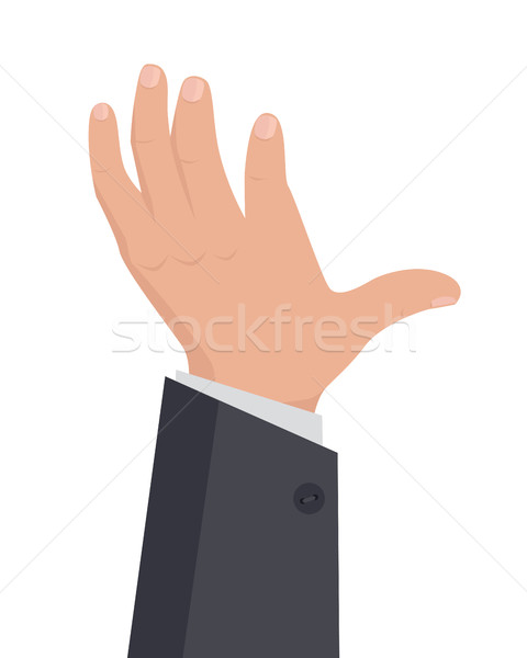 Ludzka ręka projektu stylu biznesmen dłoni Zdjęcia stock © robuart