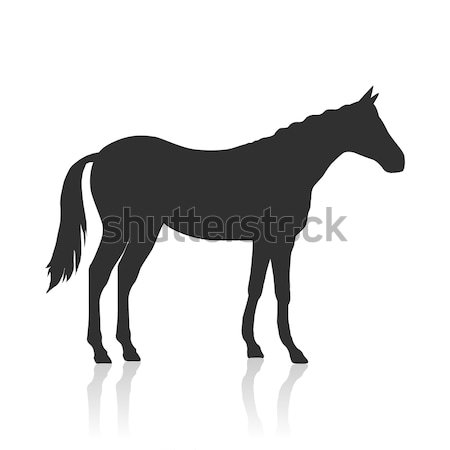 Sorrel Horse Vector Illustration in Flat Design Stock photo © robuart