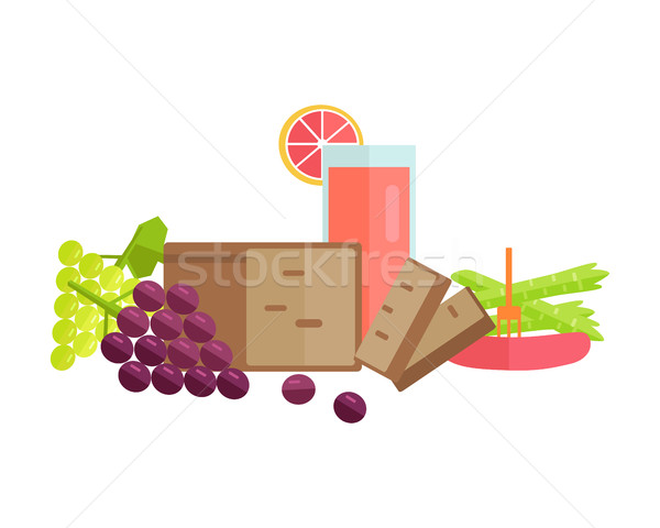 Food Concept Illustration in Flat Style Design. Stock photo © robuart