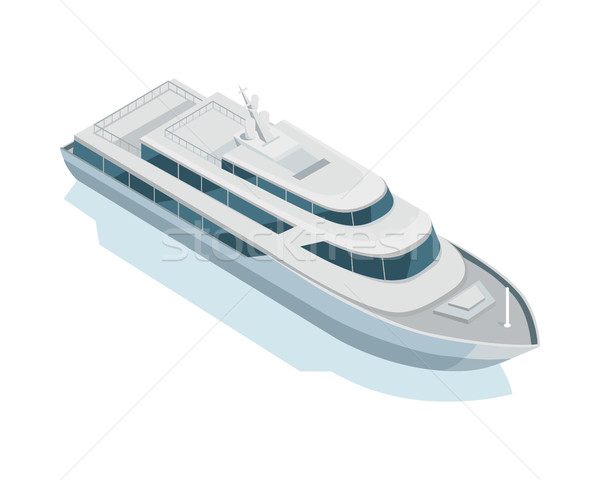 Yacht Vector Icon in Isometric Projection Stock photo © robuart