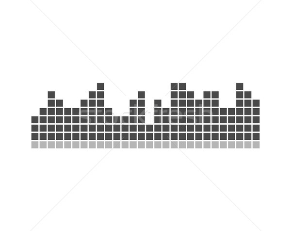 Black and Grey Chart Icon Vector Illustration Stock photo © robuart