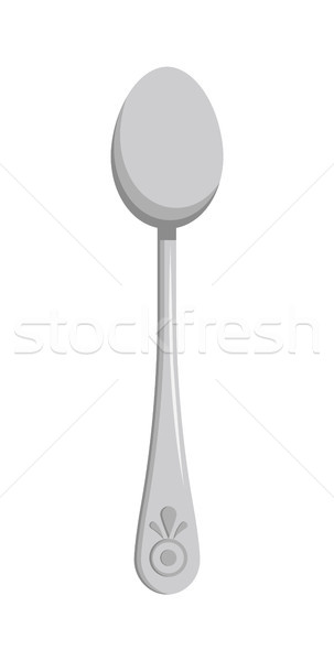 Light Template of Cute Spoon Vector Illustration Stock photo © robuart