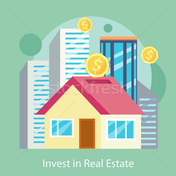 Invest in Estate Built Offices, Apartments, Houses Stock photo © robuart