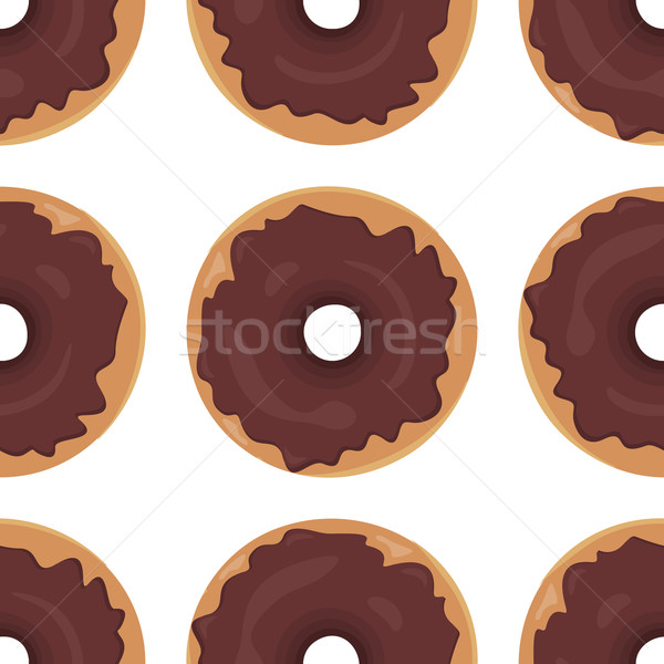 Stockfoto: Donut · naadloos · textuur · patroon · cute · donuts