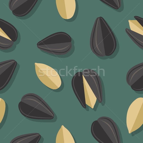 Sunflower Seeds Seamless Pattern Stock photo © robuart