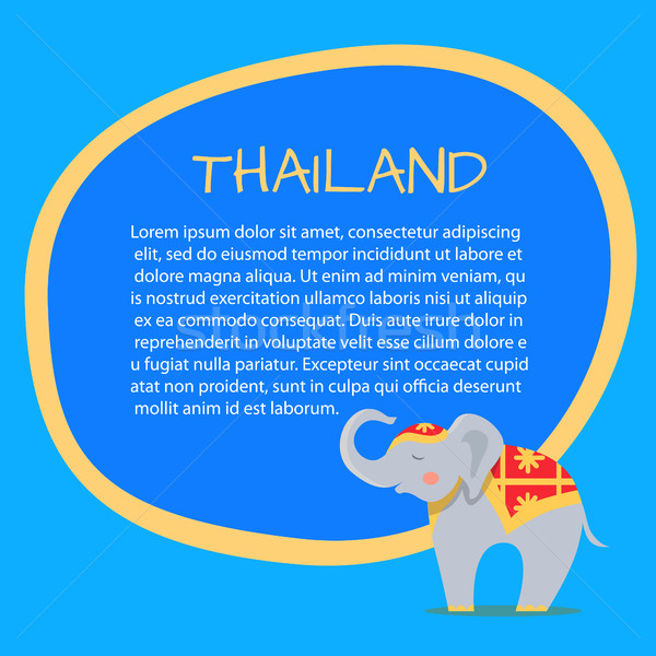 Thailand Vector Touristic Banner with Sample Text Stock photo © robuart