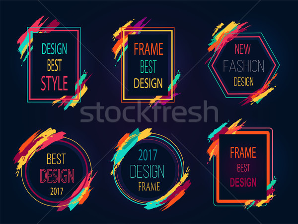 Design Best Style Icons on Vector Illustration Stock photo © robuart
