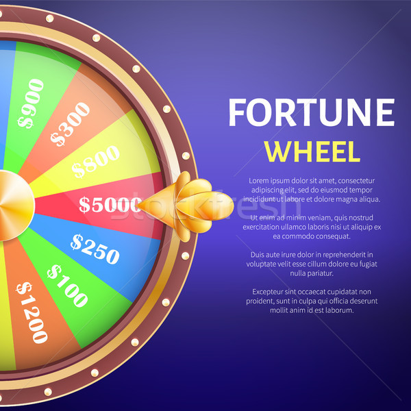 Fortune Wheel Poster, Place for Text Full Length Stock photo © robuart