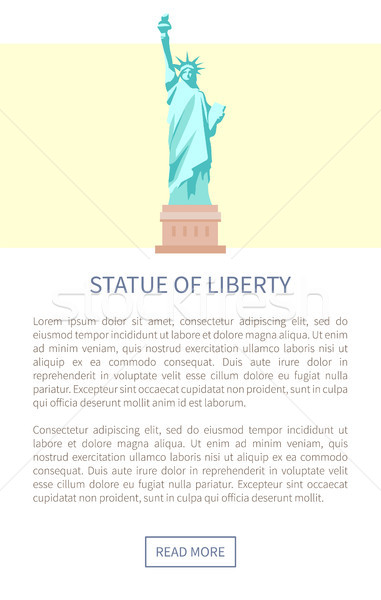 Statue of Liberty Web Page Vector Illustration Stock photo © robuart
