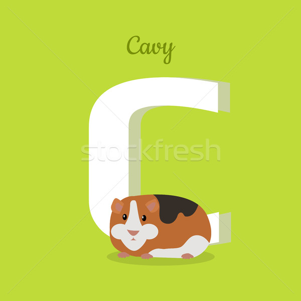 Animal Alphabet Concept in Flat Design Stock photo © robuart