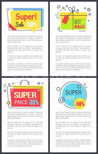 Super Sale and Price -50 on Vector Illustration Stock photo © robuart