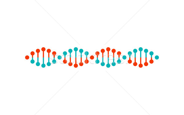 Dna Structure Colorful Poster Vector Illustration Stock photo © robuart