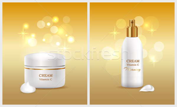 Cream Containing Vitamin C Vector Illustration Stock photo © robuart