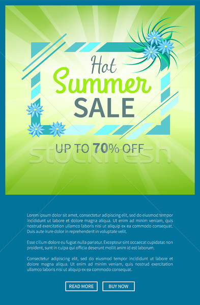 Fierbinte vară vânzare poster in sus Imagine de stoc © robuart