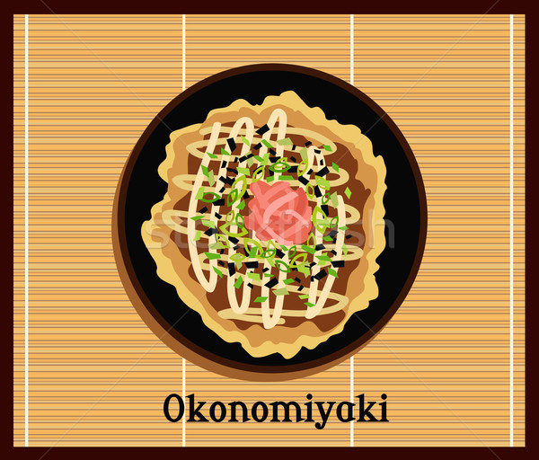 Japanese Pizza Okonomiyaki Stock photo © robuart