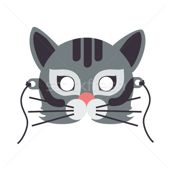 Kot zwierząt karnawałowe maska domu Zdjęcia stock © robuart