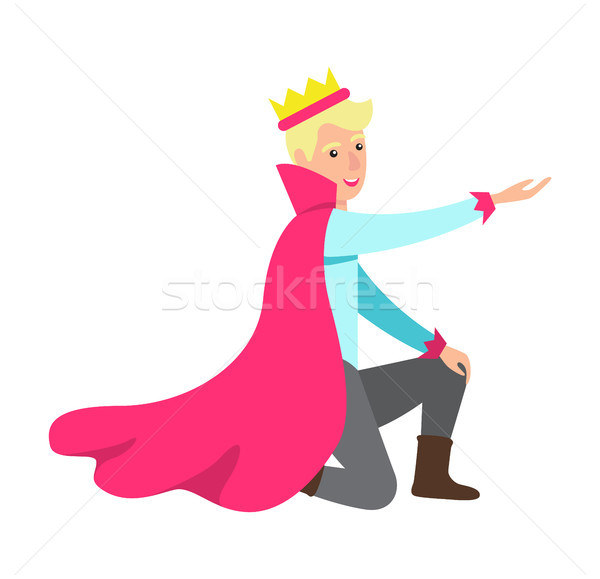 Książę stałego kolano plakat strony Zdjęcia stock © robuart