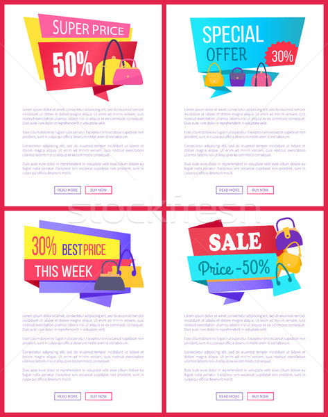 Super Price Special Offer Best Cost Week Sale Set Stock photo © robuart
