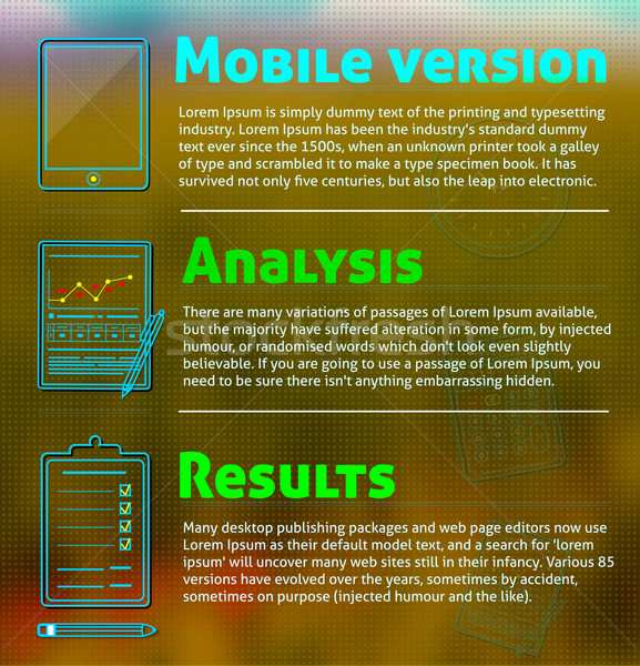 Business work elements Stock photo © robuart