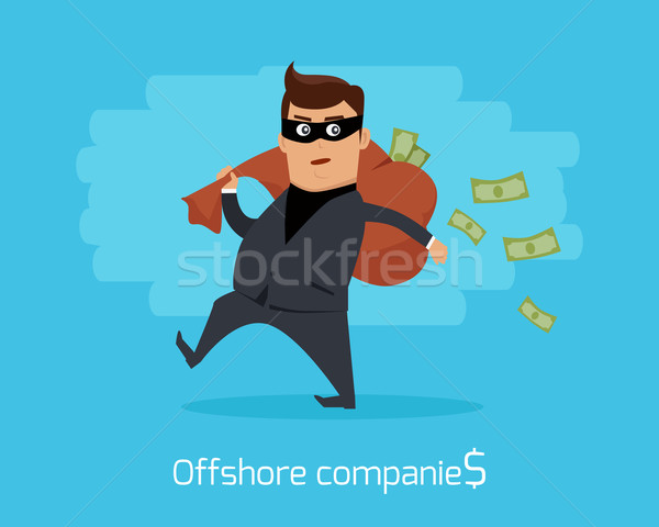 Offshore proiect vector financiar crimă Imagine de stoc © robuart