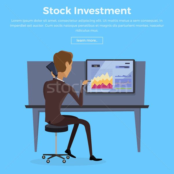 Modern Online Trading Technology Illustration. Stock photo © robuart