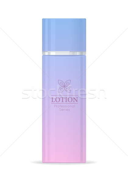 Lotiune profesional violet plastic tub cosmetică Imagine de stoc © robuart