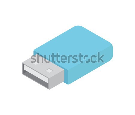 Compact Flash Card with Blue Corpus Illustration Stock photo © robuart