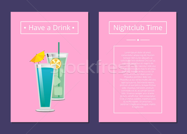 Stockfoto: Discotheek · tijd · drinken · mojito · mint · cocktail