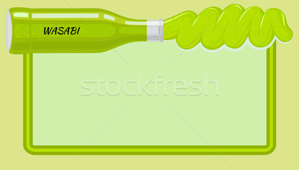 Saus vector banner exemplaar ruimte wasabi traditioneel Stockfoto © robuart