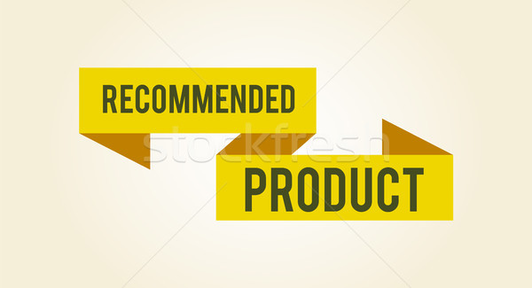 Recommended Product Sticker Vector Illustration Stock photo © robuart