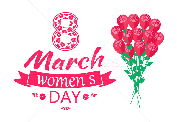 8 March Ladys Day Love Spring Vector Illustration Stock photo © robuart